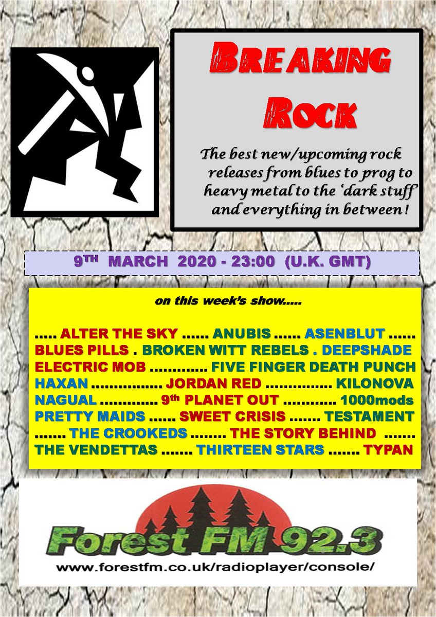 pjbreakingrock's tweet image. next up on air with @pjbreakingrock ... @FFDP with latest track from new album #F8 out now ... #ALittleBitOff stream now forestfm.co.uk/radioplayer/co…