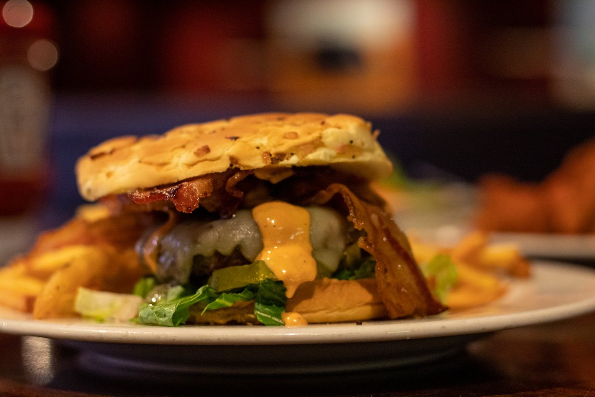 Hungry? We can help with that! Our 1667 burger is guaranteed to fill you up. 🍔