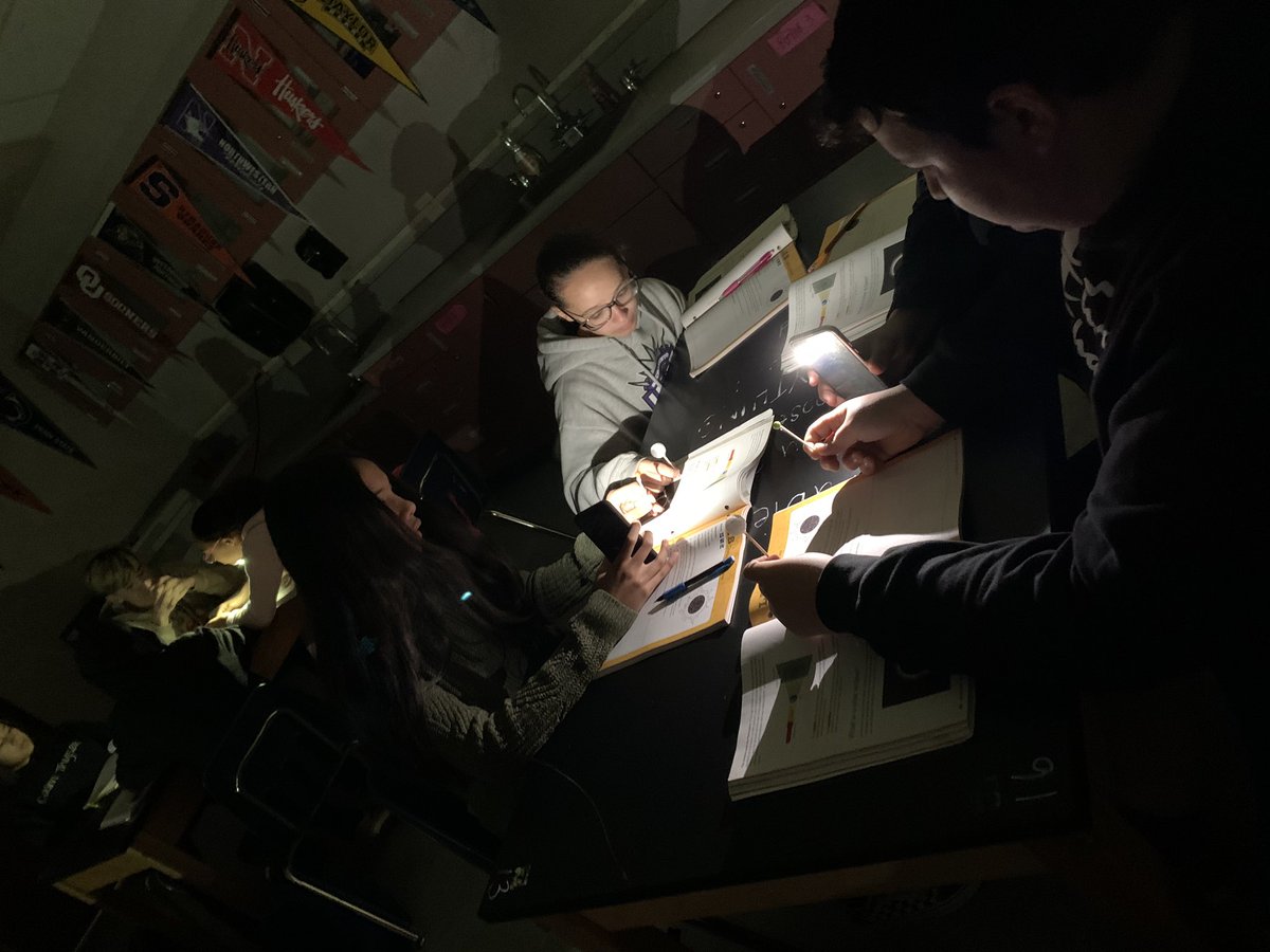 mrs_zanni's tweet photo. Investigating how Solar and Lunar Eclipses occur with our sun, moon, earth models. @_ACMSCougars #dcjesdproud https://t.co/CbYy22FDqH