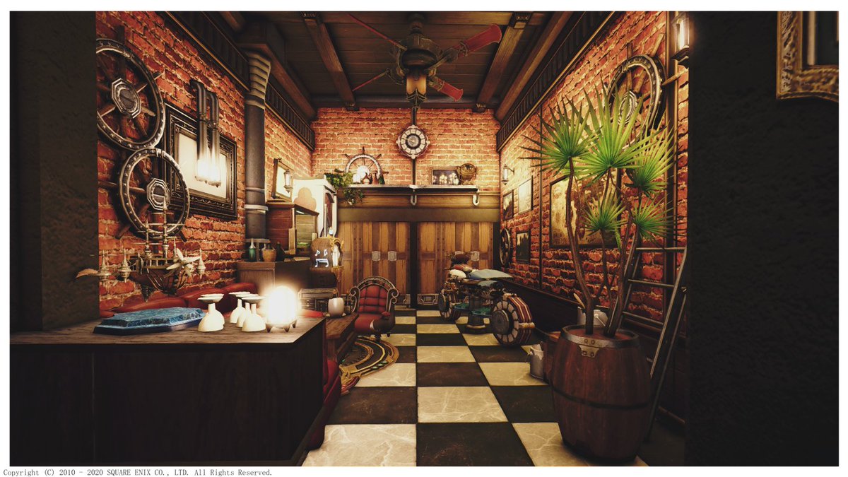 じょんたろ Atomos در توییتر 個室のスチームパンク風ガレージをリノベしました ᐢ Ff14ハウジング