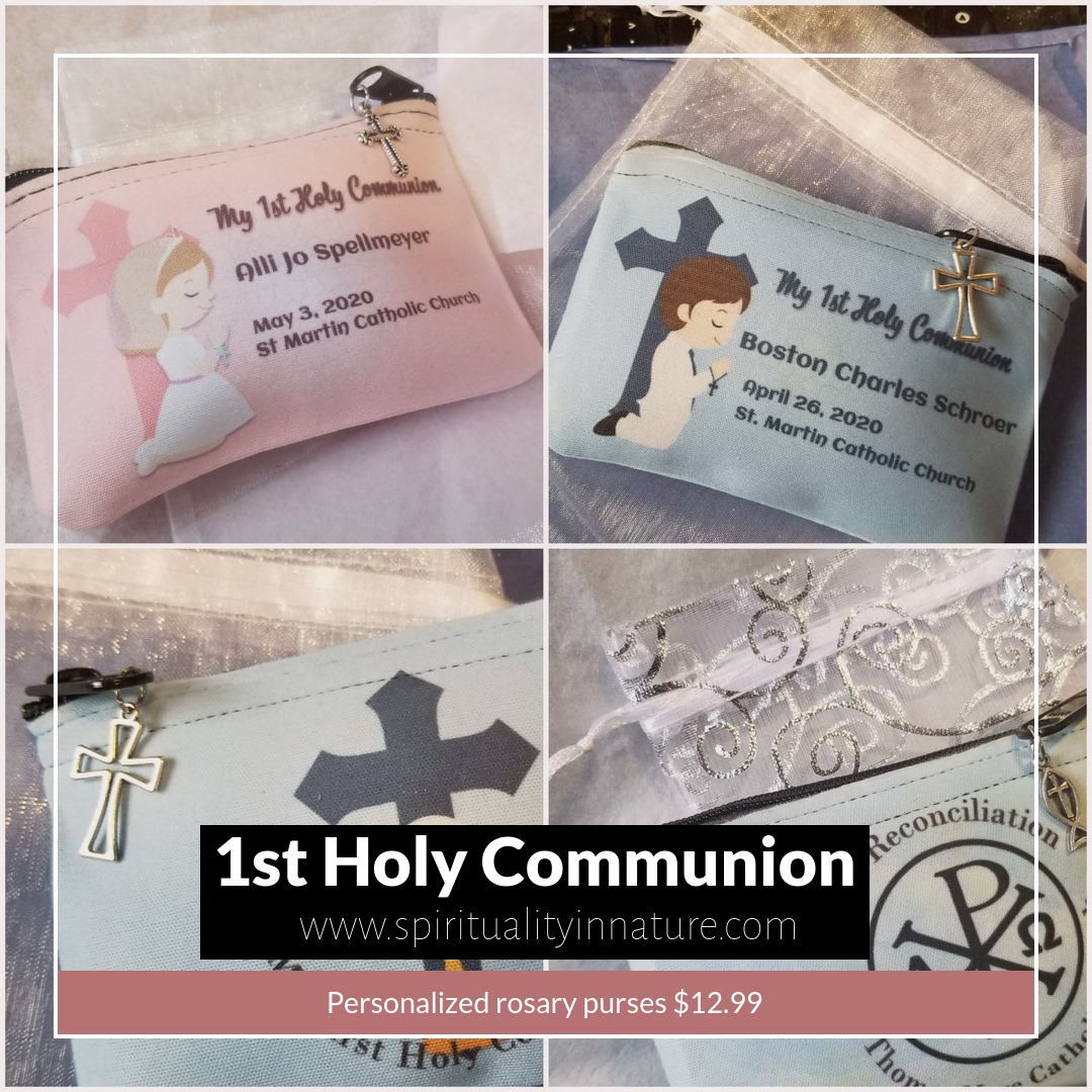 NaturesSol's tweet photo. I'm ready for spring.  Any 1st Communicants out there?  Here are some rosary pouches on Etsy  https://t.co/jPaG3y31o9 #holycommunion #communion #catholic #catholicchurch #etsyseller https://t.co/455e0tidqu