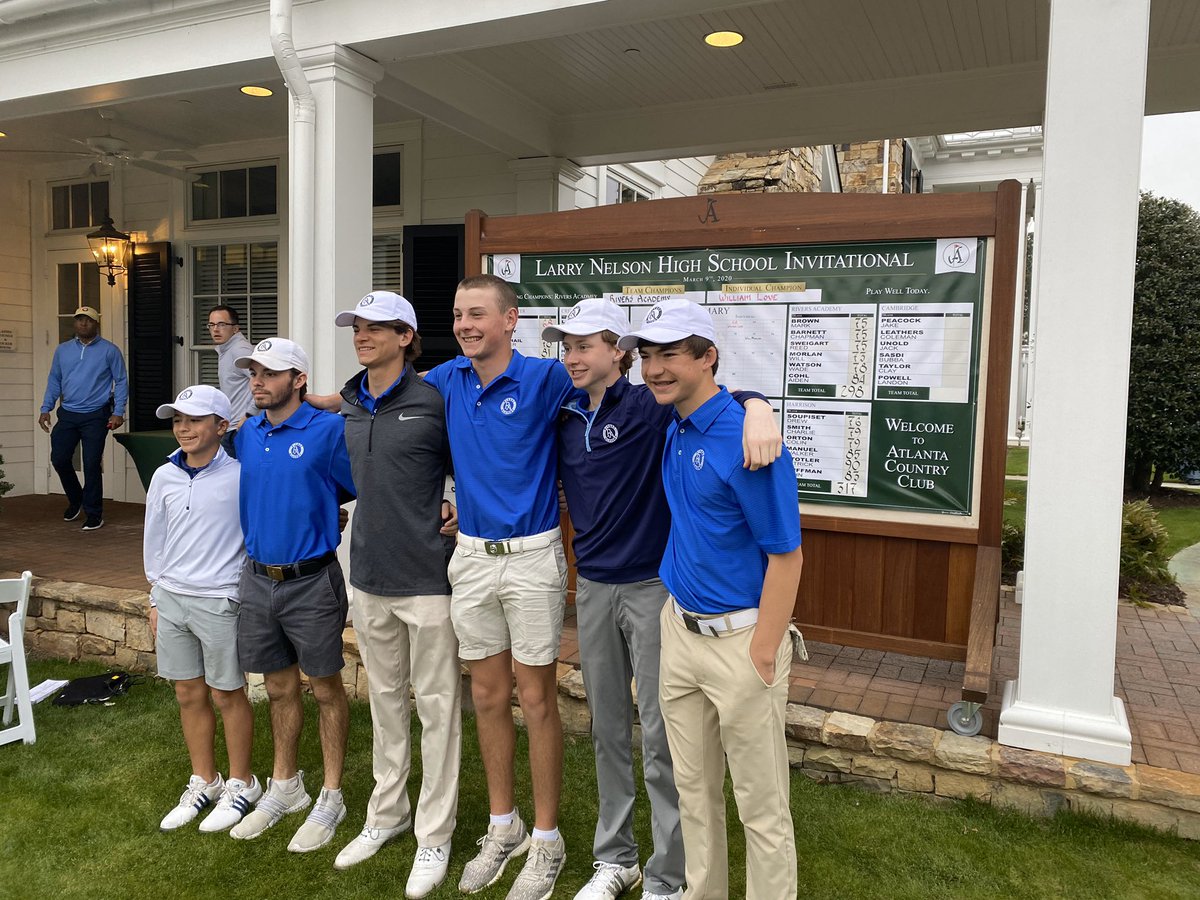 Proud to be the Larry Nelson 2020 HS Invtl Champions! Great playing by <a href="/westminstergolf/">Andy Dunn</a> William Love who was medalist. <a href="/FurmanGolf/">Furman Men’s Golf</a> signee Will Morlan was 2nd.  Thanks to the great <a href="/LarryNelsonGolf/">Larry Nelson Golf</a> and the famous Atlanta Country Club!