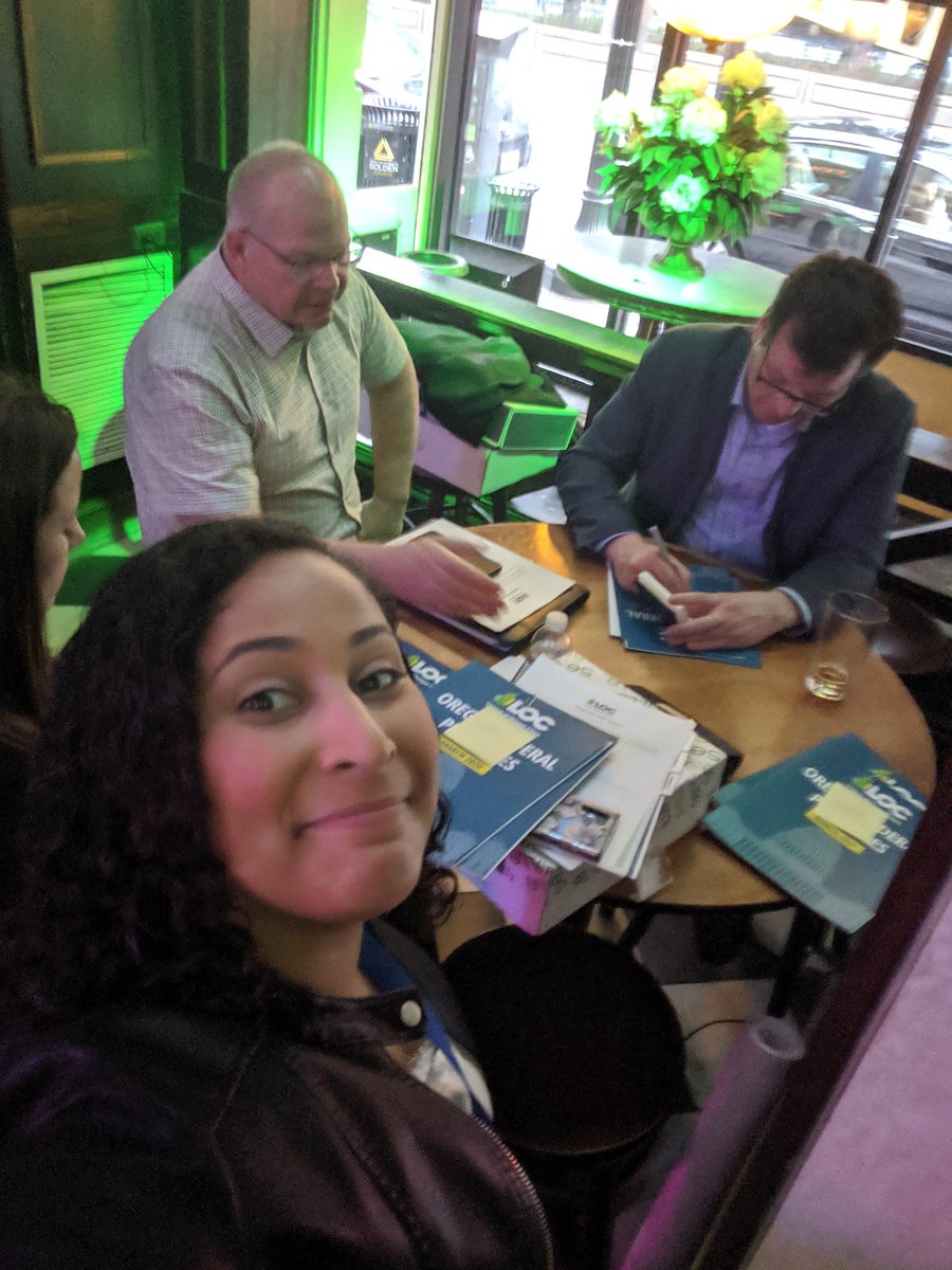 JJ_TweetsPolicy's tweet photo. Last minute staff meeting before the @OregonCities reception at #NLCCCC. #StrategySesh https://t.co/HawpkTp3ex