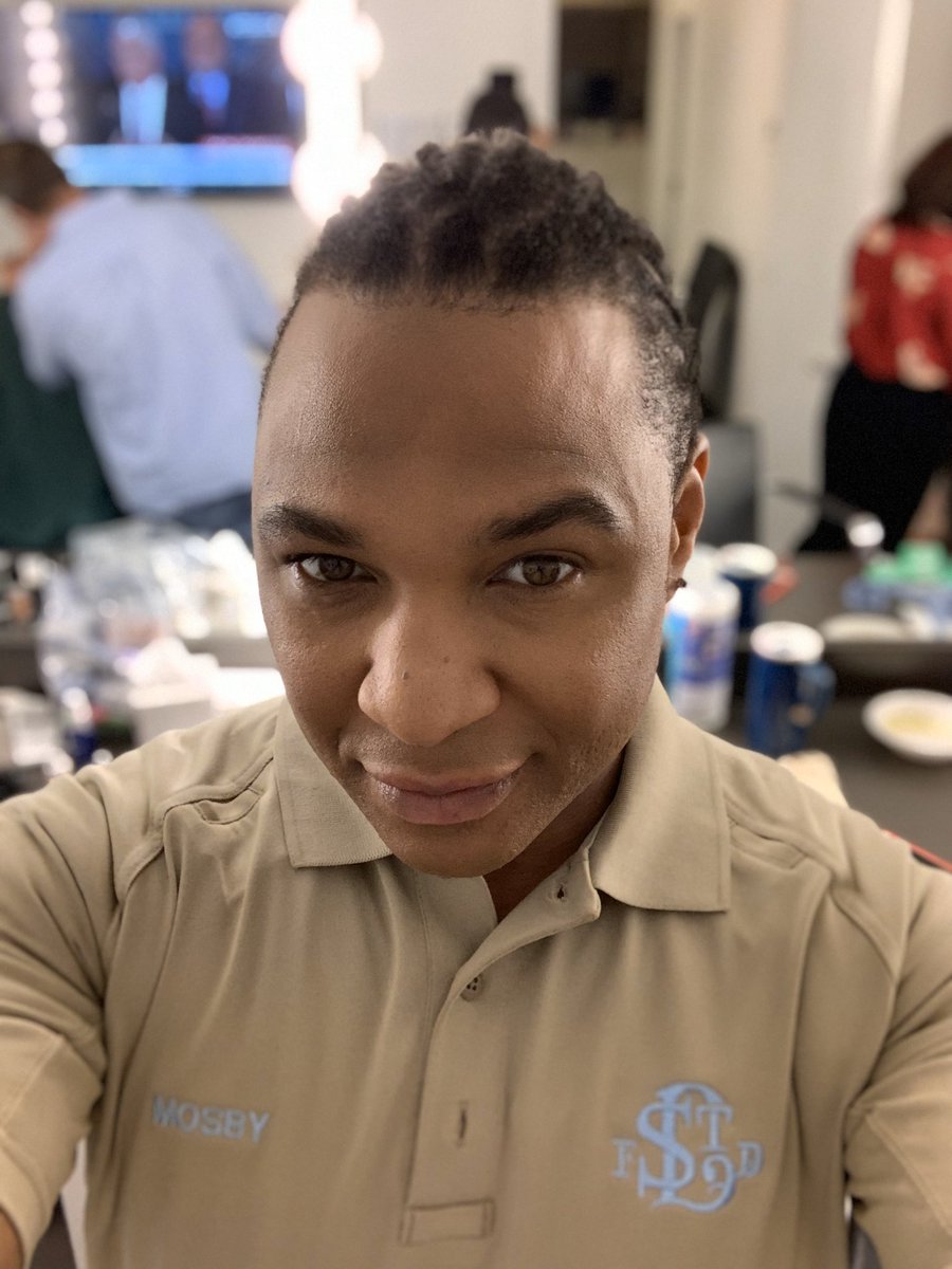 Final preparations underway; makeup, wardrobe, etc. Join <a href="/mattiseman/">Matt Iseman</a>, <a href="/DanFlynn/">Dan Flynn</a>, and I for another exciting episode of <a href="/AETV/">A&E</a>’s #LiveRescue 8PM CDT/9PM EDT! 

Khaki w/baby blue working tonight! #LiveRescueNation #NewMoonAlert