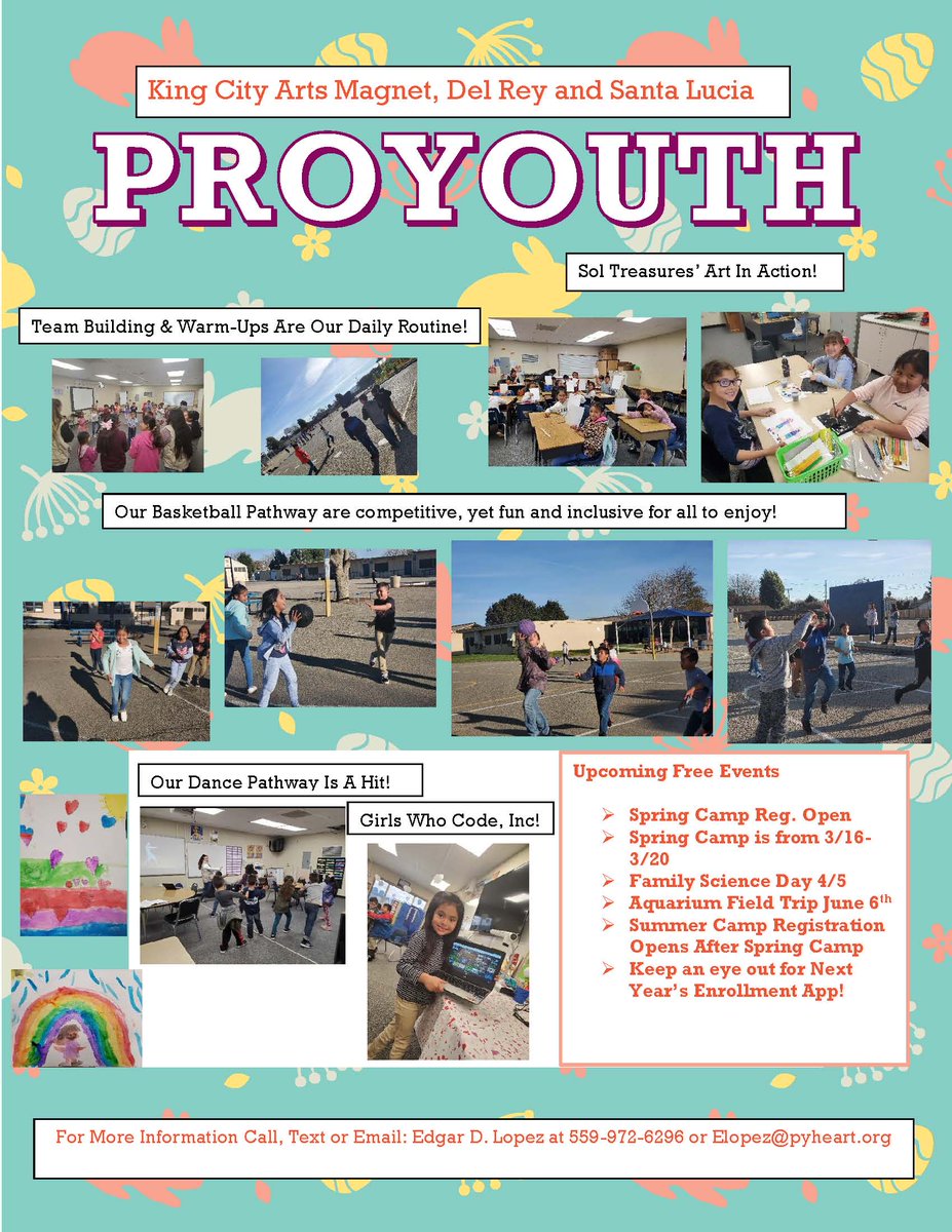 KingCityUnionSD's tweet photo. ProYouth Spring News https://t.co/XL0SNNJgIq