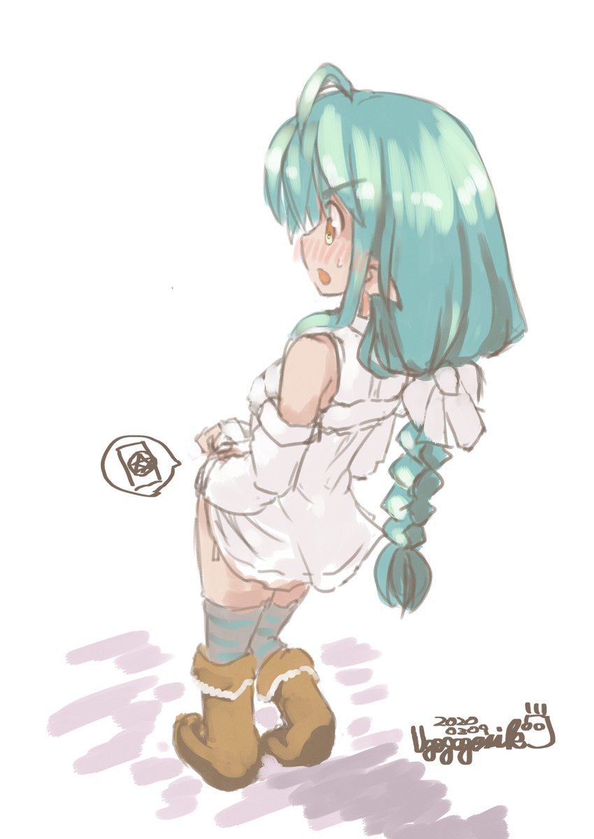 ぴくしぶまとめの扉絵なメルジーネさん。 