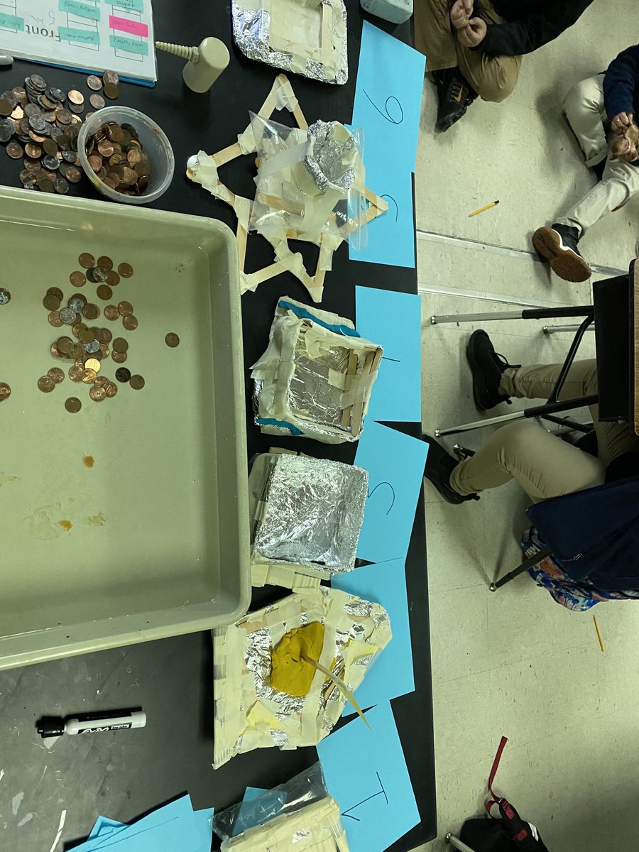 AmyLE42's tweet photo. STEM challenge day 1 of 5 for my mathletes!!! Float your boat! ⁦@CavazosCavs⁩ https://t.co/kGW7xolN5n