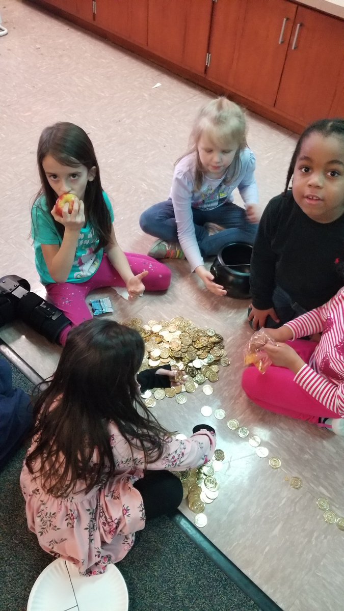Katie_McGinniis's tweet photo. After seeing a rainbow at school, the kids wrote a letter to our custodian, Mr.Holt, asking if he could check the roof for gold. We found this in our room this morning.......#bestcustodian #ourhere https://t.co/Qa7mjeV6J8