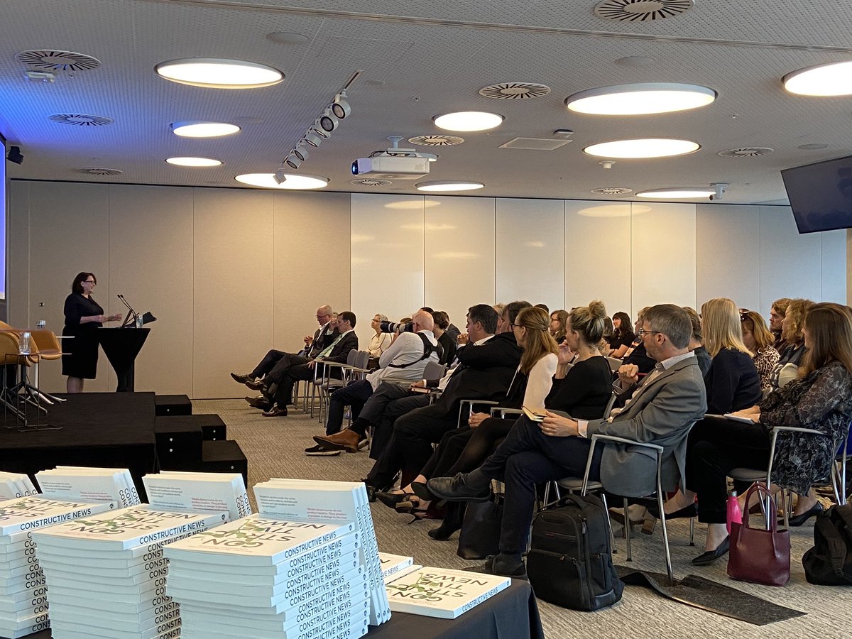 AAPNewswire's tweet photo. AAP Deputy Editor Jo Williamson addresses the audience at Constructing Tomorrow’s News today in Sydney “Constructive Journalism will add great value to our newsrooms in Australia, but it will take commitment” @jlw136 @JN_Institute https://t.co/5yBBb4wft4