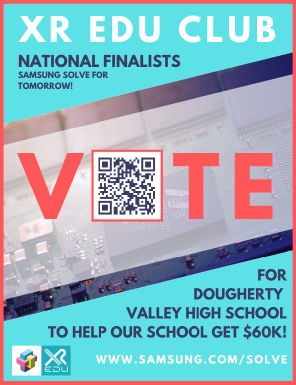 Did you get a chance to vote for Dougherty high today? 
Our fire🔥🔥🔥☄☄prevention device will save millions! Help us get there...<a href="/SRVUSD_NGSS/">SRVUSD Next Gen STEM</a> <a href="/JonCampopiano/">Jon Campopiano</a> <a href="/srvedtech/">San Ramon Technology</a> <a href="/LibraryDVHS/">DVHS Library </a> <a href="/XRedutech/">XR EDU</a> #SamsungSolve <a href="/DVHSWildcats/">DVHSWildcats</a> #xredu