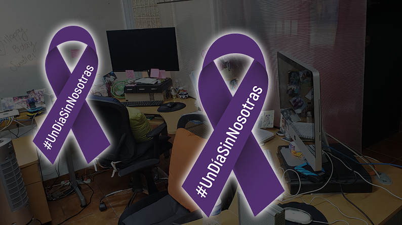 StratComDesign's tweet image. Así la oficina sin nuestras compañeras 😟 #UnDiaSinMujeres #El9NadieSeMueve