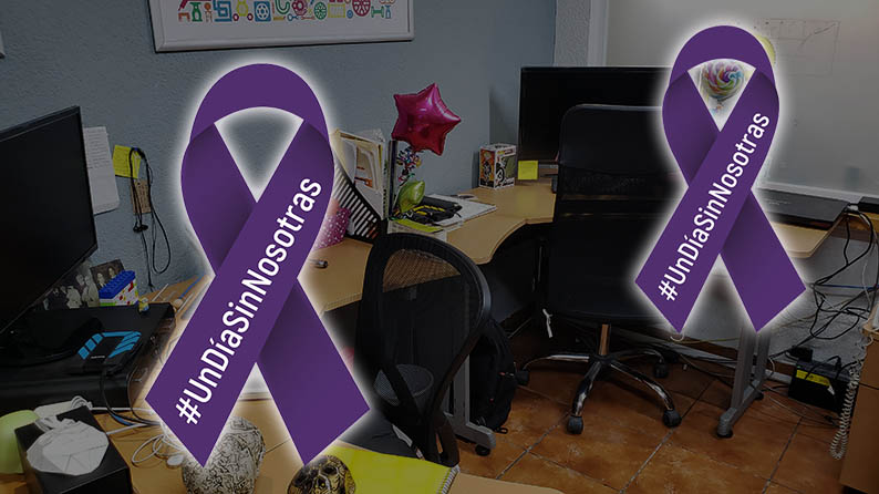 StratComDesign's tweet image. Así la oficina sin nuestras compañeras 😟 #UnDiaSinMujeres #El9NadieSeMueve