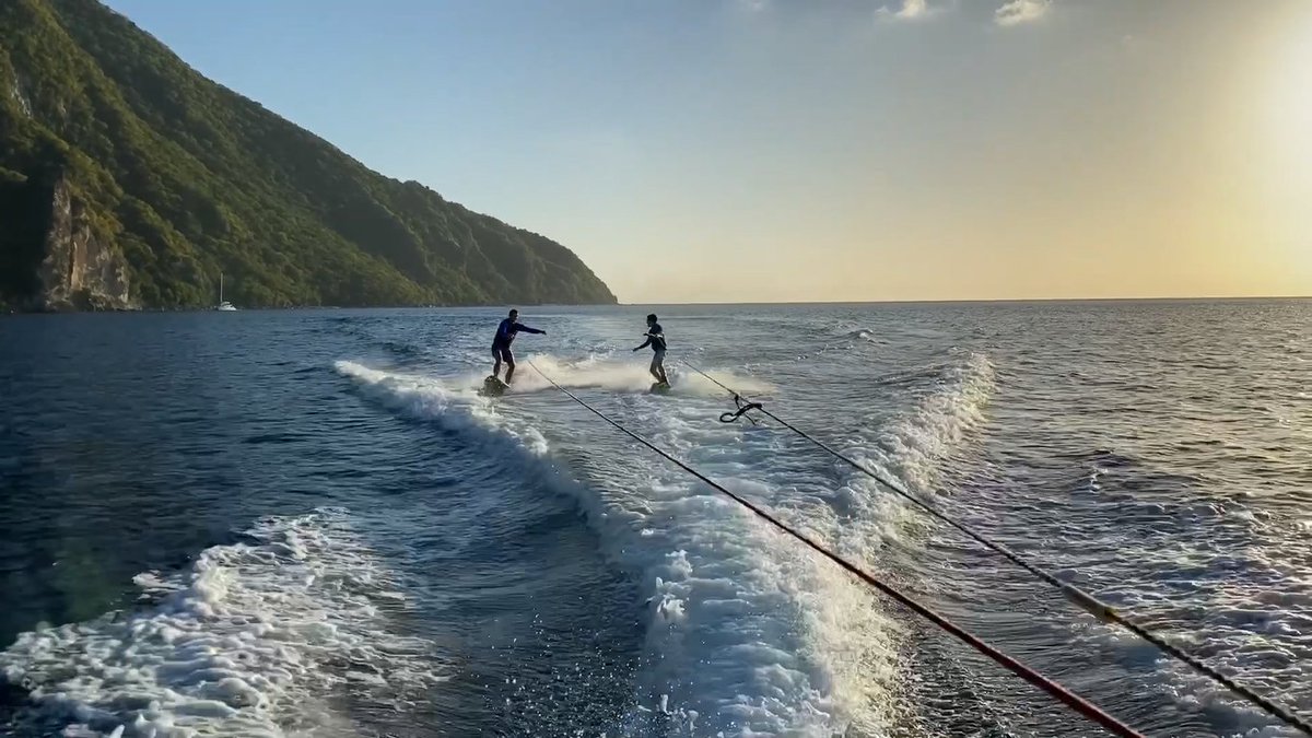 Only at Saint Lucia can you have a pumped-up time wakeboarding while appreciating the view of the Piton mountains.

#WakeBoarding #WakeBoardingLife #CaribbeanSea #StLucia #Seawolf #SeawolfExpeditionYacht #SuperYachtDestinations #YachtDestinations #LuxuryVacation #TravelGuide