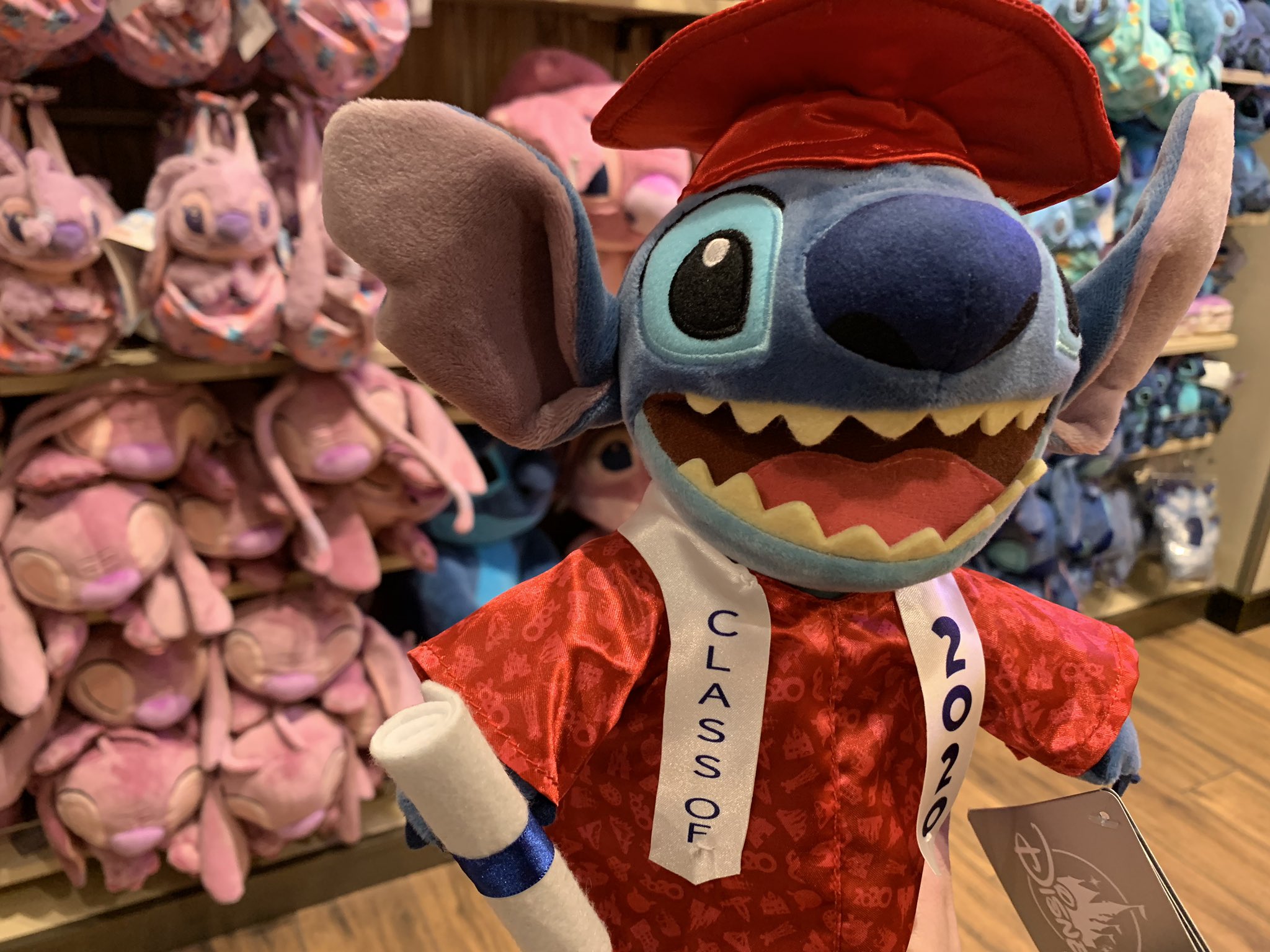 Disneyland News Today on X New Class of 2020 Stitch Plush makes waves in this year s graduation themed collection at Downtown Disney https t hkWJHXDlXy X
