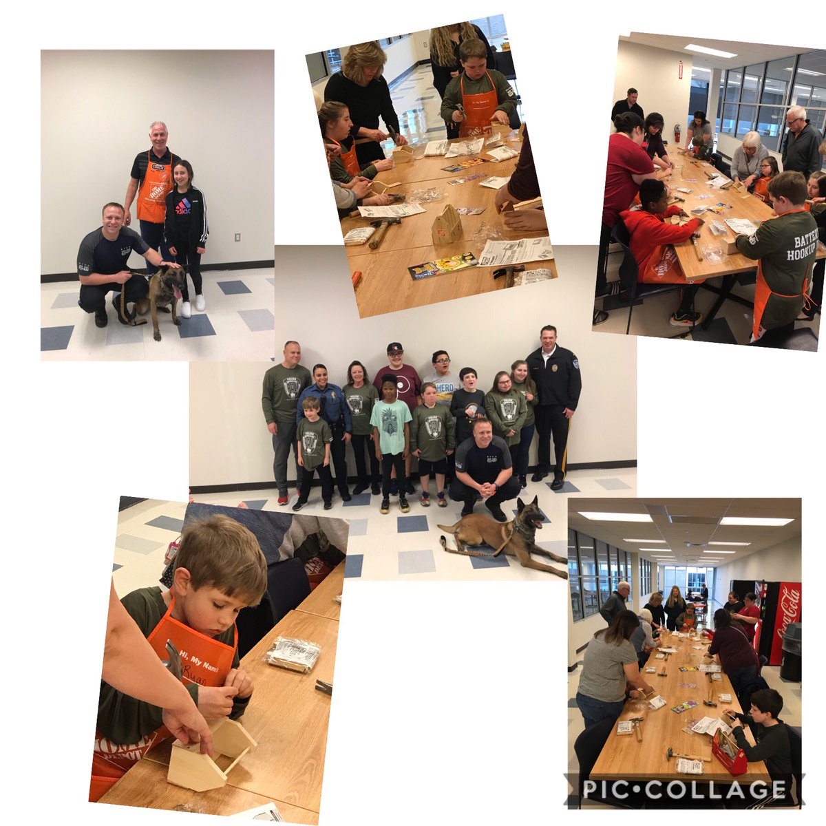 Building toolboxes with the Bensalem Police Athletic League...even officer Bowie came to visit 🐕