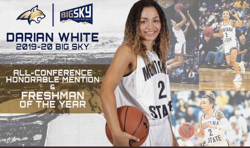 Huge shout out to MAVS alum and former Gatorade POY <a href="/darian_white03/">🦋🦋</a> for earning the Big Sky Freshmen of the Year Award!! #Hornsup!