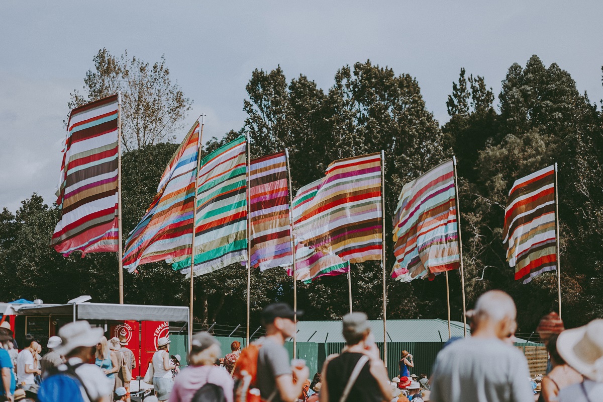 WOMAD NZ (@womadnz) on Twitter photo The next up on our 'Sweet Sixteen' Countdown is..
(๐ญ๐ฐ) ๐ฆ๐ผ๐ฎ๐ธ ๐จ๐ฝ ๐๐ฟ๐ ๐จ๐ฉ๐ซ
Fill up on interactive artwork with Pou Rama, glowing light structures set to music. And, of course, the famed WOMAD flags by visual artist Angus Watt - always a staple of festival photos. The next up on our 'Sweet Sixteen' Countdown is..
(๐ญ๐ฐ) ๐ฆ๐ผ๐ฎ๐ธ ๐จ๐ฝ ๐๐ฟ๐ ๐จ๐ฉ๐ซ
Fill up on interactive artwork with Pou Rama, glowing light structures set to music. And, of course, the famed WOMAD flags by visual artist Angus Watt - always a staple of festival photos.