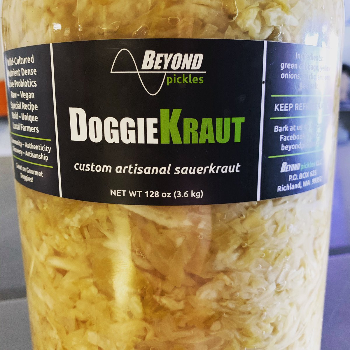 We serve the BEST sauerkraut in town thanks to our friends at <a href="/beyondpickles/">beyondpickles</a> #sauerkraut #beyondpickles #pickles #eatlocal #buylocal #comfortfood #sausagedog #hotdog #pascowa #kennewickwa #richlandwa #richland #pasco #kennewick #tricitieswa #tricities #doggiekraut #pnwfood #pnw