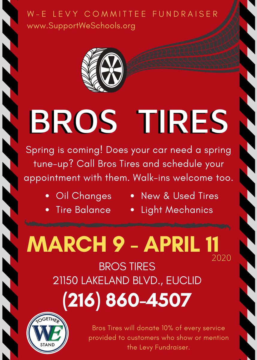 Edison Elementary (@wes_edisonelem) on Twitter photo If you need tires and want to support the levy, well your in luck! <a href="/WES_EdisonElem/">Edison Elementary</a> <a href="/WESchools/">Willoughby-Eastlake City Schools</a> @WES_EdisonPTO If you need tires and want to support the levy, well your in luck! <a href="/WES_EdisonElem/">Edison Elementary</a> <a href="/WESchools/">Willoughby-Eastlake City Schools</a> @WES_EdisonPTO