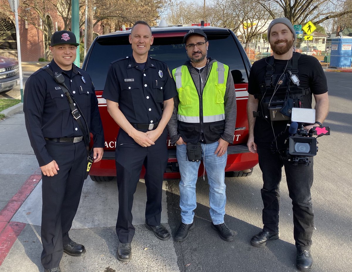 Riding out with ⁦<a href="/KeithWade_Sac/">Keith Wade</a>⁩ , Capt. Sylvia and ⁦<a href="/ByronFever/">BYRON Turk</a>⁩ tonight ! Got cameras with Rescue 20 and Engine 4 as well. #Sacramento Fire Department holding it down!

#LiveRescue on ⁦<a href="/AETV/">A&E</a>⁩ tonight!