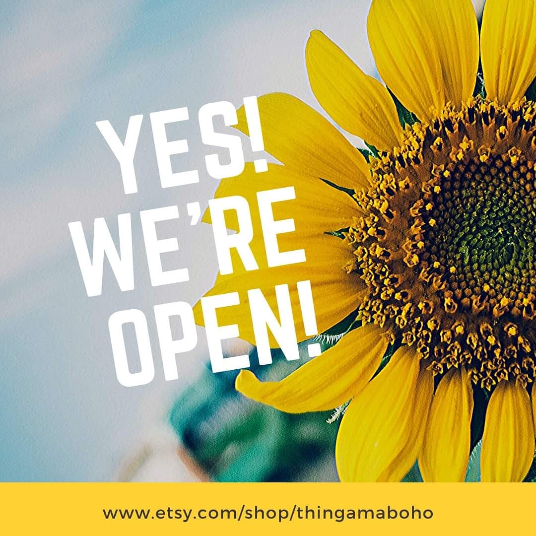 thingamaboho's tweet image. My little shop is officially open and everything is currently 15% off until 11:59 pm!! Come find candles, jewelry, macramé and more at etsy.com/shop/thingamab…

#etsyshop #etsyfinds #onlineshop #shophandmade #candles #macrame #jewelry #handmade #handmadejewelry