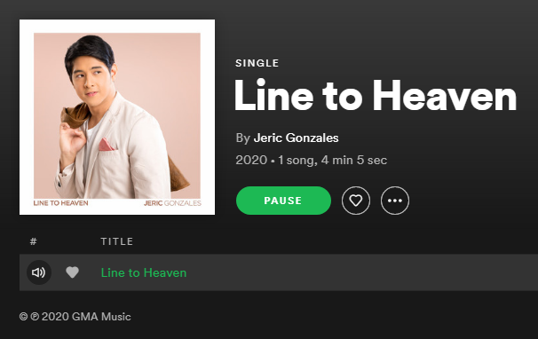 CebuJeric's tweet photo. heto na sya sa spotify... @imJericGonzales
 #LineToHeaven #LineToHeavenJeric https://t.co/1g1K3jDPKT