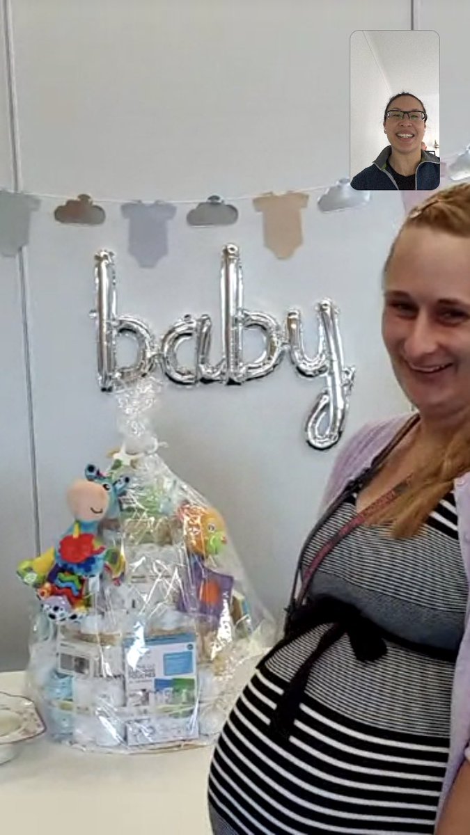 BiotechBec's tweet image. Thanks to modern technology, I didn’t miss the baby shower @LimLab_ threw for @Mirja13005146 💕 👶 💕 #WomenInSTEM #WorkingMothers #workingfromhome #covid19australia @Hudson_Research @RitchieCentre