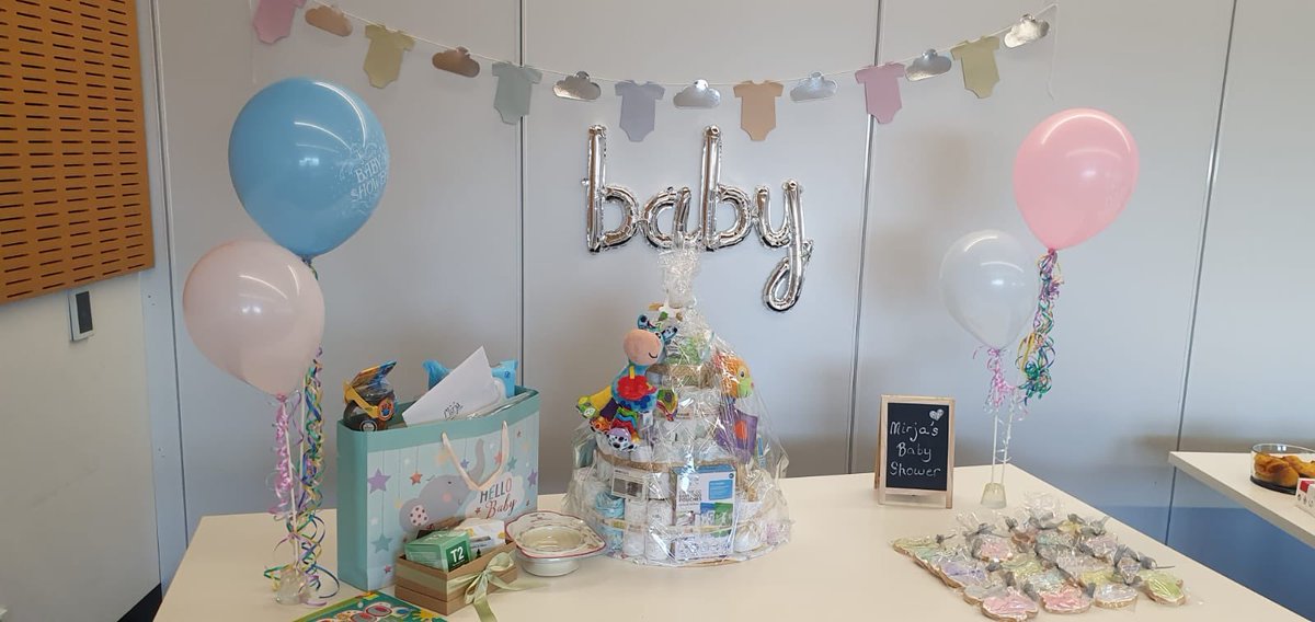 BiotechBec's tweet image. Thanks to modern technology, I didn’t miss the baby shower @LimLab_ threw for @Mirja13005146 💕 👶 💕 #WomenInSTEM #WorkingMothers #workingfromhome #covid19australia @Hudson_Research @RitchieCentre