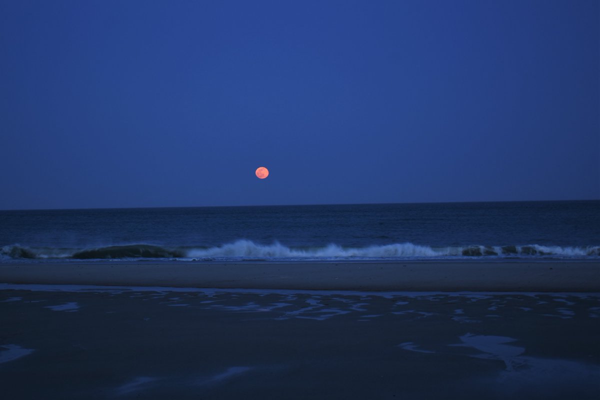 Tonight's Full Worm Moon rising over Nauset Beach, Orleans, MA. #CapeCod @TimNBCBoston #FullWormMoon #ocean #moonrise #ThePhotoHour @NASA #StormHour @EarthandClouds2 @OrleansMA #beach @MattNBCBoston #NaturePhotography @CapeCodToday @CapeCodcom