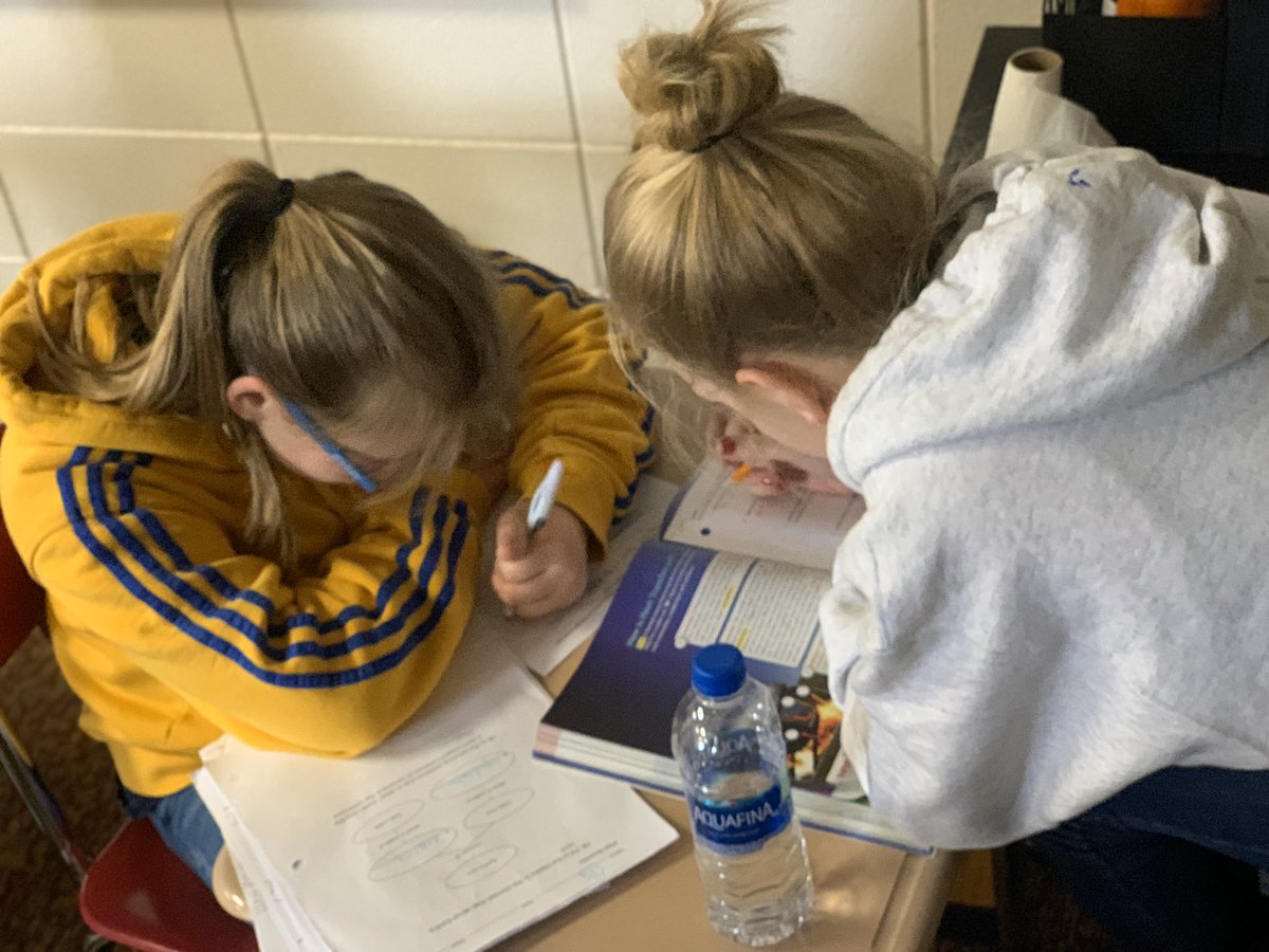 mcms_tech_engr's tweet photo. When you mention the word “competition “ it’s amazing how much students will accomplish. We decided to make our study guide into a scavenger hunt and students could only use their notes, books, and brains. #benchmarkprep https://t.co/flBKXc3CRM