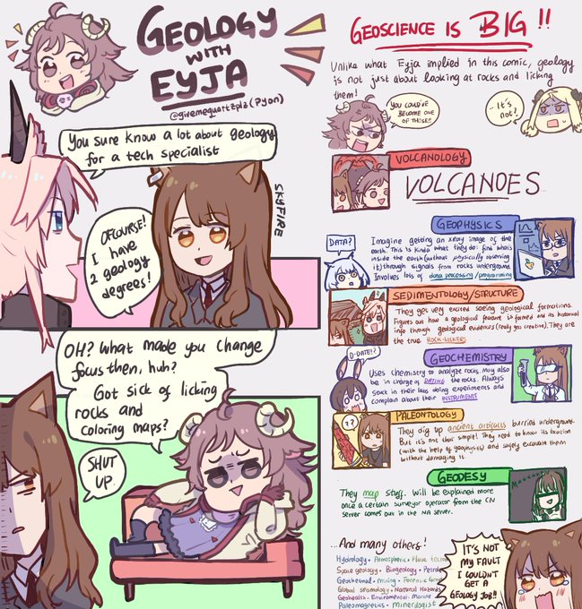 Geology with Eyja 3

Sorry if your geoscience field is not covered here ? feel free to comment or correct me about your geoscience field! 