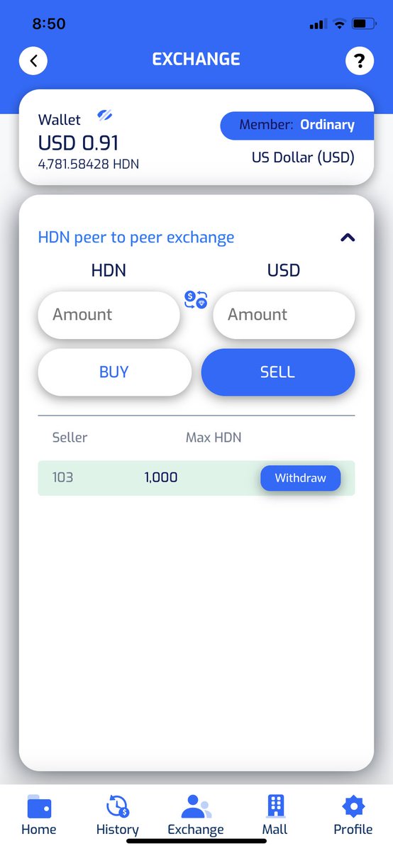 Haladinar has a peer to peer HDN exchange with a trustless escrow service. Just make sure you get fully paid before completing transaction. Go to haladinar.io to download your mobile app now.