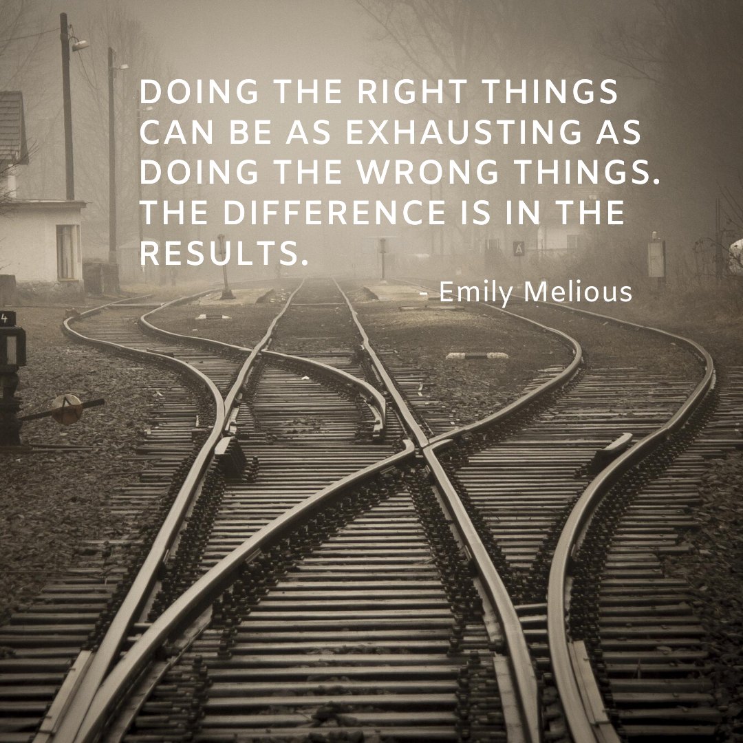 EmilyMelious's tweet photo. Exhaustion is a good feeling when you have a lot to show for it. Put your effort into those things that produce the greatest #results.

#productivity #focus #timemanagement #naturalstrengths #launchconsulting https://t.co/ejvJMKyUrR
