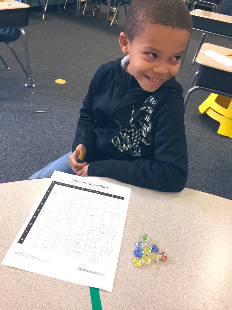 ErinChancellor's tweet photo. being cool in 3rd grade = mastering the multiplication table all by yourself!!! & refusing to smile for the camera 📸😎🔢💯#classof2029 #iteach3rd #CCESproud #MindsetMonday @CharlesCityPS @TigersCCES https://t.co/38RAsfM2gT
