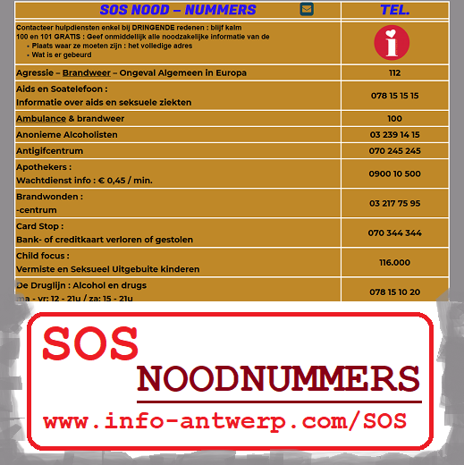 infantnow's tweet photo. #SOS #Provincie #Antwerpen #ProvincieAntwerpen
#Info_Antwerp
We hebben verschillende contacten voor #DRINGENDE #HULP gebundeld, als dienst van Info Antwerp | INFANTNOW HELP :
https://t.co/hbGntJNi4i
Voorbeelden :
#Aids en #Soatelefoon #Antigifcentrum #Gaslek #Kankerfoon https://t.co/aN4wLSQuOJ