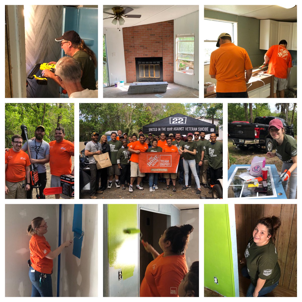 Great Team Depot project for a deserving veteran. Thank you to all who came out to support Oviedo 0287. <a href="/HomeDepotFound/">The Home Depot Foundation</a> @TeamDepot_Sean <a href="/SprengF/">Linda Spreng</a> <a href="/HDGerri/">Gerri OBrien</a> <a href="/John_Dunbar_/">John Dunbar</a> <a href="/KellyBravoFitz1/">Kelly Fitzpatrick</a> <a href="/aliciatgeorge/">Alicia George</a> <a href="/JCharny1978/">James Charny</a> <a href="/BertaSimberg/">Berta Simberg</a> <a href="/lpr333/">Luis A. Proaño</a> <a href="/HDRessie_8531/">Therese</a> <a href="/PinkstonDiana/">Diana Pinkston</a> <a href="/HDCurrie0264/">Christopher currie</a>