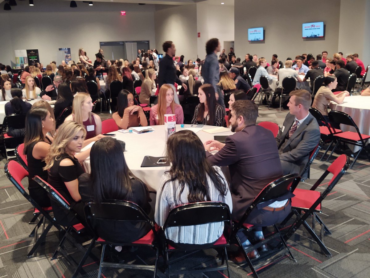 UNLVathletics's tweet photo. Packed house for the annual UNLV Student-Athlete Career Forum tonight. Big thanks to all of our presenters and guests. #BEaREBEL https://t.co/B8l1FmToMB
