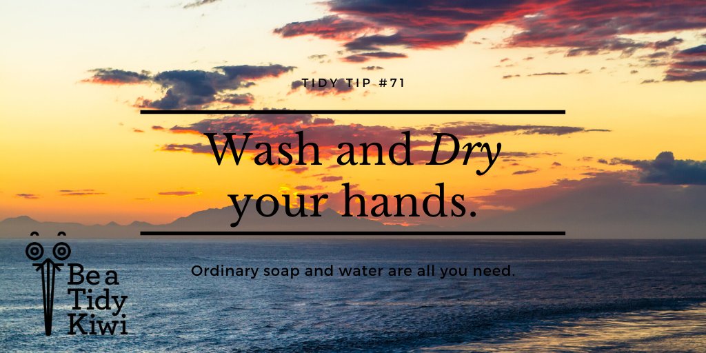 #beatidykiwi and keep washing those hands!