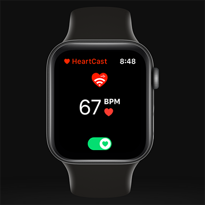 heartcast: heart rate monitor for Apple Watch