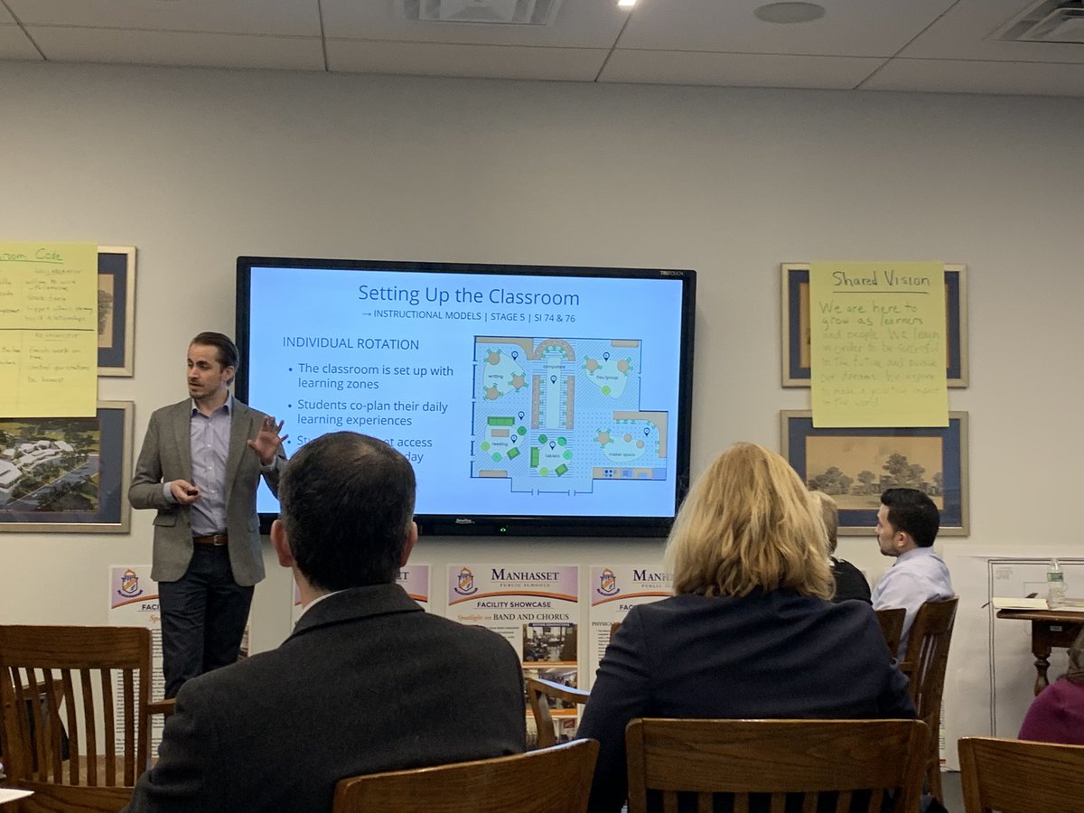 whittneysmith_'s tweet photo. Thanks @ManhassetSupt and @drpassi for having us over today to share in the learning with @ModernTeacherCo #learningzones #individualizedlearning https://t.co/eSoatEQOAT