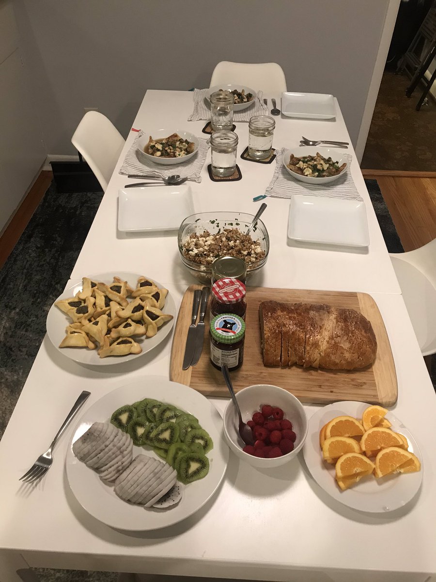 bauergoeson's tweet photo. My teenaged son makes the best hamentashen on the planet. #fightme, but not too hard because I'm so full of #hamentashen and #kreplach right now I definitely can't move at all. #purim https://t.co/lXT15f9m10
