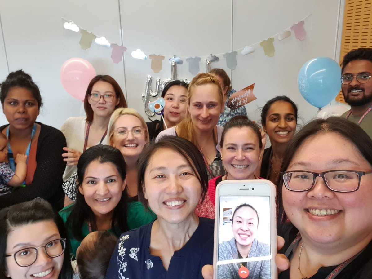 BiotechBec's tweet image. Thanks to modern technology, I didn’t miss the baby shower @LimLab_ threw for @Mirja13005146 💕 👶 💕 #WomenInSTEM #WorkingMothers #workingfromhome #covid19australia @Hudson_Research @RitchieCentre