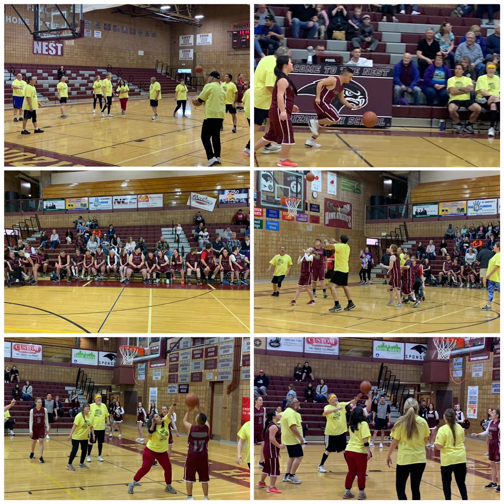 HorizonHawksAD's tweet image. 3 years ago we started the tradition of Unified Bball playing @ThorntonPolice and others have followed. Tonight, we started a new tradition with playing @Adams12 Transportation Dept. It was an amazing night and.......the Hawks prevailed 84-22. Great job Hawks!! #WeChooseToInclude