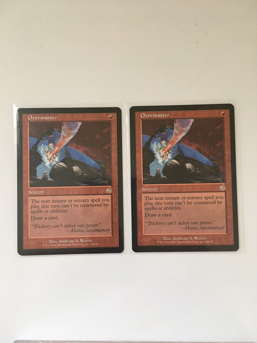 りきゅう Edh勉強中 このカードかっこよくていいなぁ Overmasterって名前も素晴らしい 英語版の美品foil探そうかな あと Overmasterと聞いてプロジェクトフェアリーが思い浮かんだ方はきっと同僚 P K ジュピターが浮かんだ方は間違いなく同僚 T