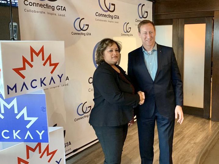 PeterMacKay's tweet photo. Stirring conversations in Ajax today about concerns over the economy. Canadians can't take much more of this political instability and incompetence. We have a crisis of leadership in this country – under my leadership, we will restore growth and opportunity for Canada. https://t.co/avqeZTyzKg