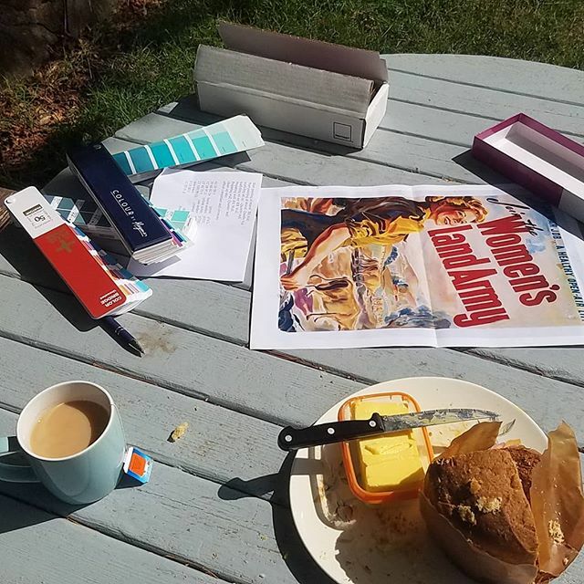 Sam_huws's tweet image. Pantone to haynes codes for the women land army mural ift.tt/2wH6IoD