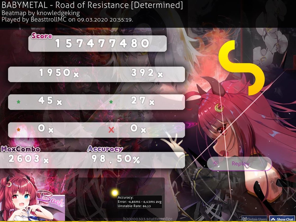 Osu Score Of The Day March 9th S Score Of The Day Dustice Dusticeowo S Hr Fc On The Skin Thief With 98 Accuracy Earning Him The 1 Spot On The Osu Score Of The Day March 9th S Score Of The Day Dustice Dusticeowo S Hr Fc On The Skin Thief With 98 Accuracy Earning Him The 1 Spot On The
