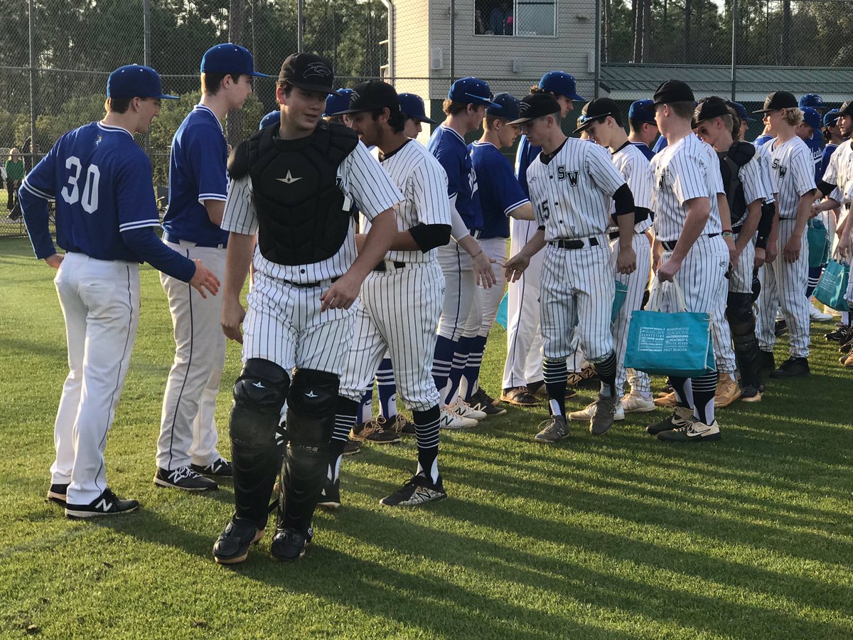 DCAWildcats's tweet photo. The baseball &amp; softball teams faced South Walton HS in Destin, FL today. The opposing teams had DCA Strong banners waiting for our arrival! They also presented the team with gift bags full of snacks &amp; Team We Go gave the team $750 to use while here in FL. #DCAWildcats #DCAStrong https://t.co/IAWoxJXP60