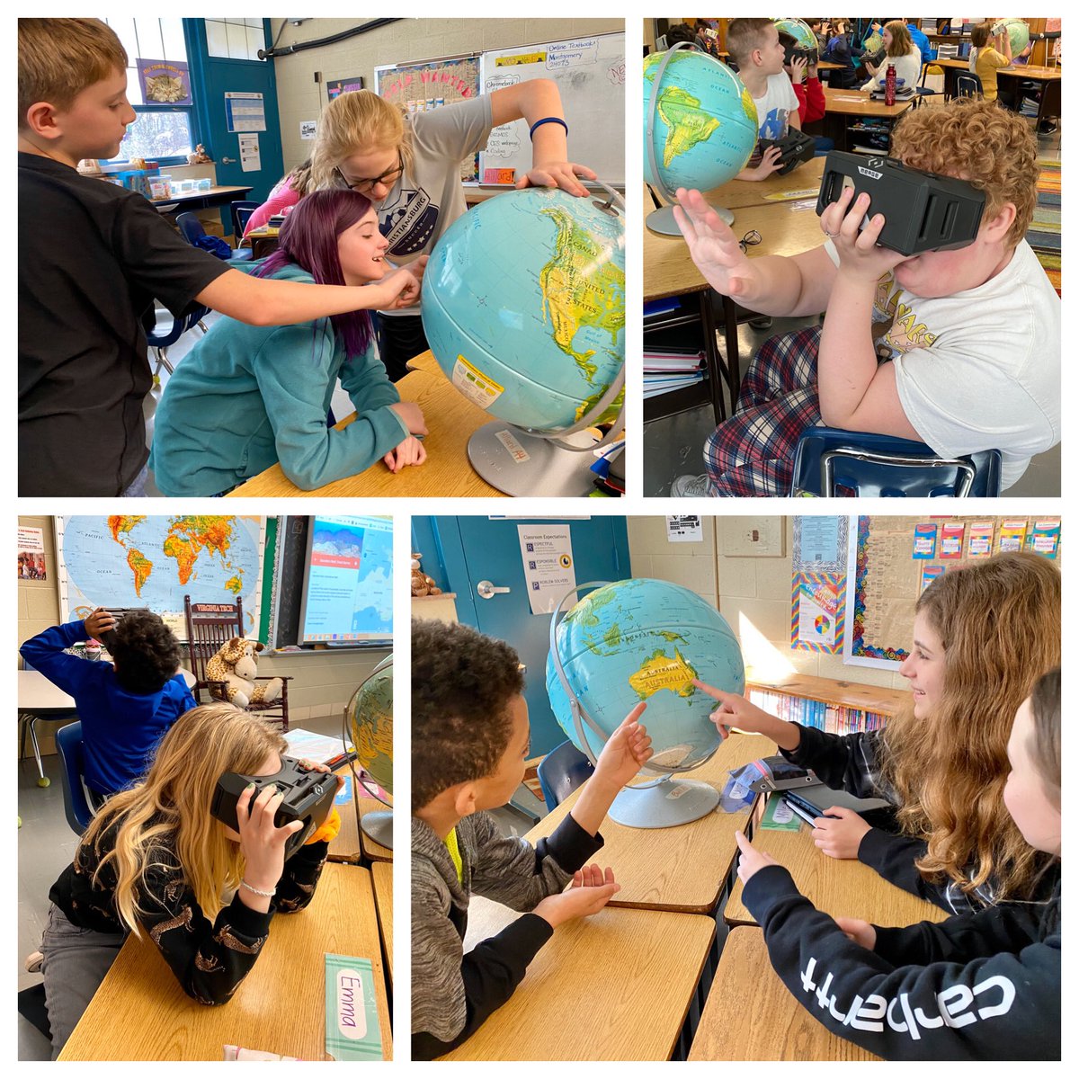CburgESCoyotes's tweet photo. 5th graders took a dive into our oceans to explore the habitats of many marine organisms, while locating them on maps & globes. #ceslearningisfun https://t.co/tA2Pf9d0ST