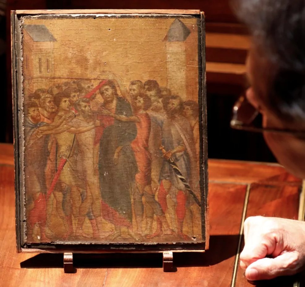 13th-century Italian painter Cimabue and likely worth millions.

theguardian.com/artanddesign/2…